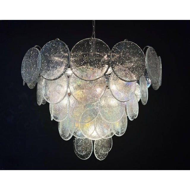 Murano Glass Discs Chandeliers, 1990, Set of 2 For Sale - Image 10 of 14
