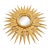 Vintage Giltwood Sunburst Concave Mirror For Sale