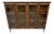 Mid-Century Modern 4-Door Walnut Display Cabinet Hairpin Legs For Sale
