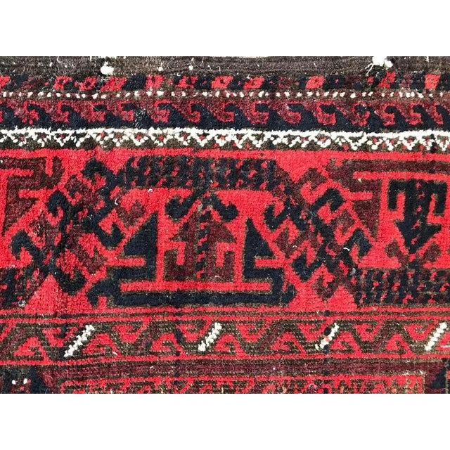 Antique Turkmen Belutch Afghan Rug For Sale - Image 15 of 18