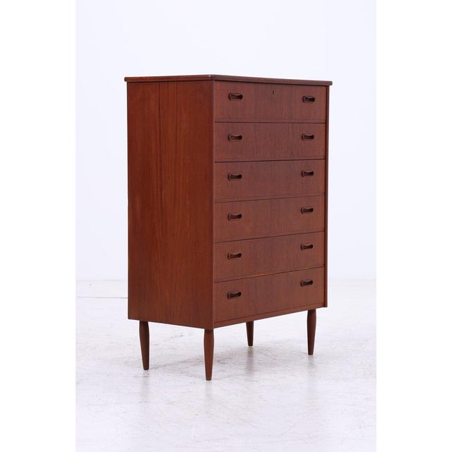 Mid-Century Teak Chest of 6 Drawers, 1960s For Sale - Image 11 of 13