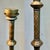 Brass Pair Antique Decorated 29" Tall Solid Brass Floor Candle Stands Candlesticks Candle Holders, Circa 18th-19th Century For Sale - Image 8 of 12