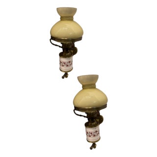 Bronze Ceramic Sconces, 1960s, Set of 2 For Sale