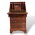 Metal Vintage Yew Wood Compact Bureau with Drawers For Sale - Image 7 of 10