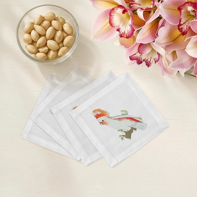 Our Cotton Sateen Cocktail Napkins are adorable, and dare I say it, fun and sexy... as a good cocktail party should be!...