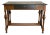 Antique Ebonized Oak Library Table Desk With Drawer For Sale