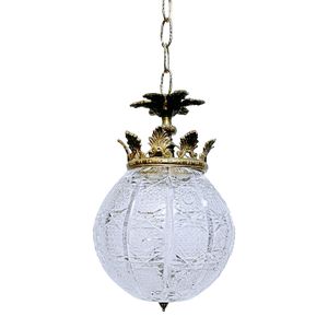 1920's Vintage Hand Cut Crystal Lantern