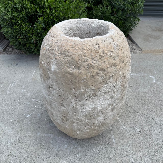 Antique Limestone Trough 51626g 25"h For Sale In Los Angeles - Image 6 of 8