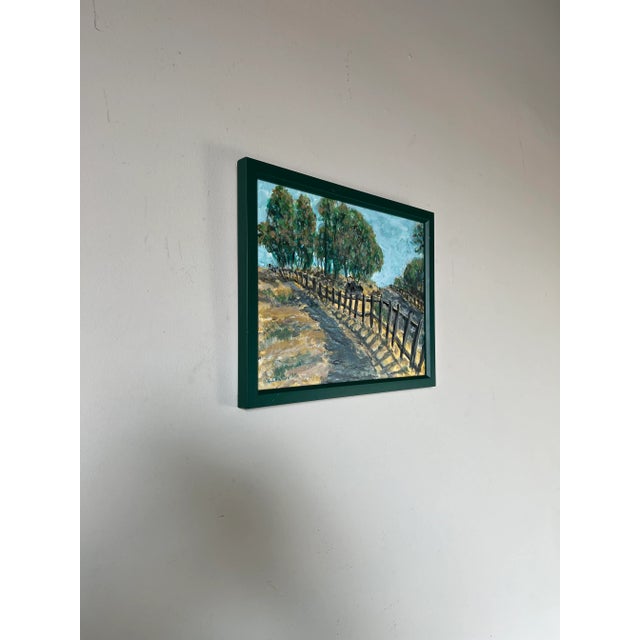 Stunning impressionistic landscape in beautiful colors signed lower left side corner by the artist B. CHARLOW. C,2015....