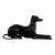 Art Deco Style Bronze Greyhound Sculpture, Whippet Dog Figure - 39” Long For Sale