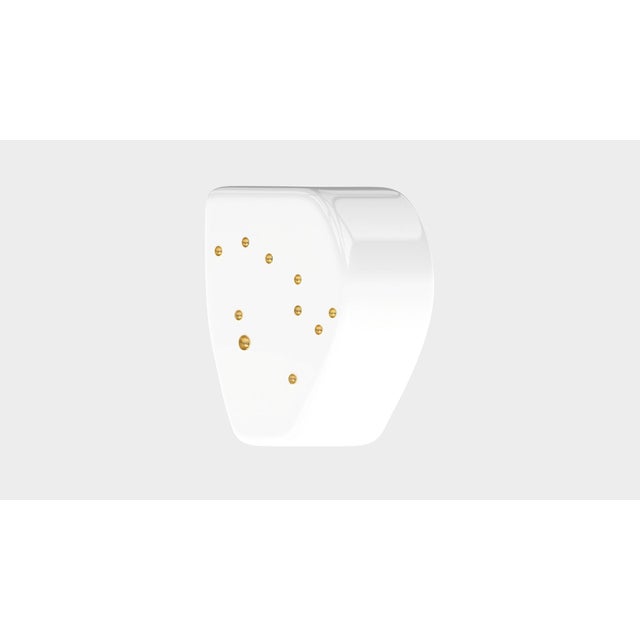 Not Yet Made - Made To Order Alessia Constellation 1 Arctic White/Gold Side Table from Eje-Design For Sale - Image 5 of 11