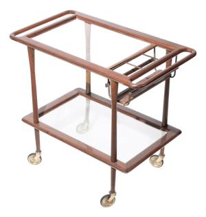 Mid-Century Modern Bar Cart by Cesare Lacca for Cassina, Italy, 1950s