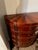1990s Vintage Demilune Sunburst Inlay Console Dresser With 12 Drawers and Carved Claw Feet For Sale - Image 5 of 6