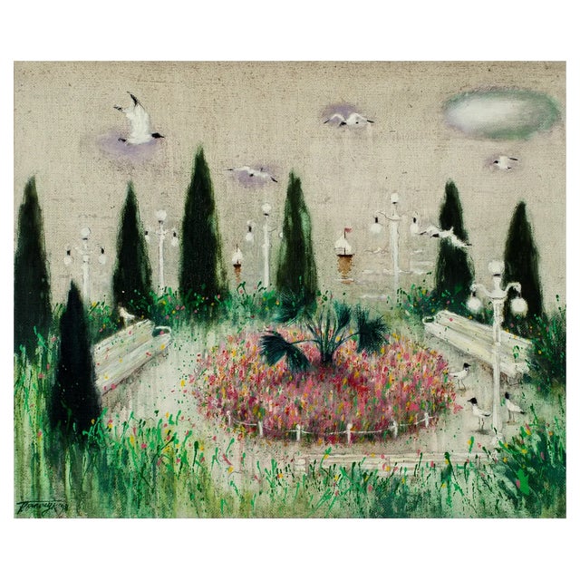 Tatyana Palchuk, The Flower Bed, 1998, Oil on Linen For Sale