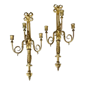 Louis XVI Gilt-Bronze Sconces