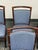 2010s Orlando Diaz-Azcuy for McGuire Furniture Target Back Upholstered Chairs, Set of Four For Sale - Image 5 of 12