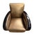 Art Deco 1930s Pair of French Art Deco Gold and Black Leather Club Chairs For Sale - Image 3 of 9