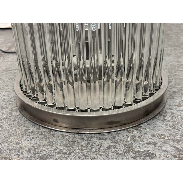 Wah Sing Lamp Company Glass Rod Floor Lamp For Sale - Image 9 of 12