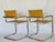 Mart Stam Mid Century Mart Stam Style Leather and Chrome Armchairs - A Pair For Sale - Image 4 of 17