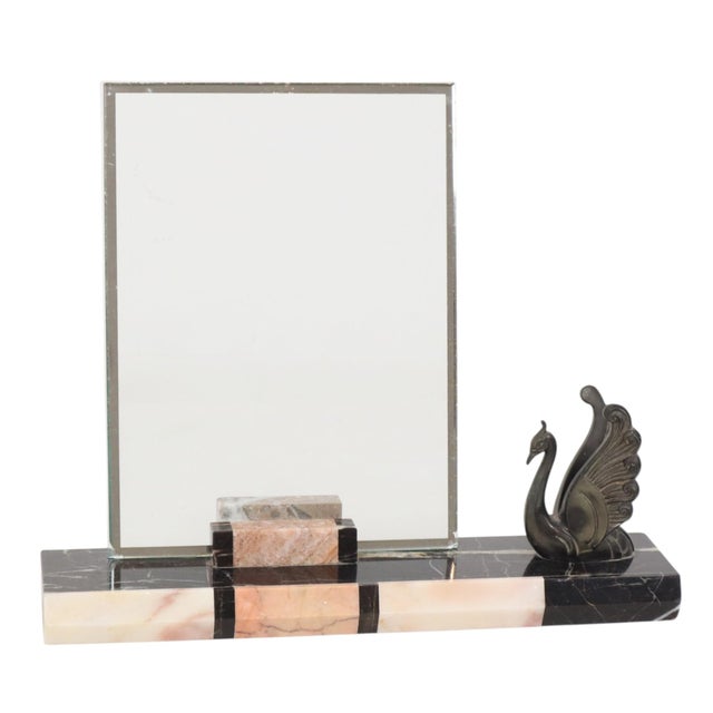 1930s Large Art Deco Marble Photo Frames with Birds, 1930s, Set of 2 For Sale - Image 5 of 18