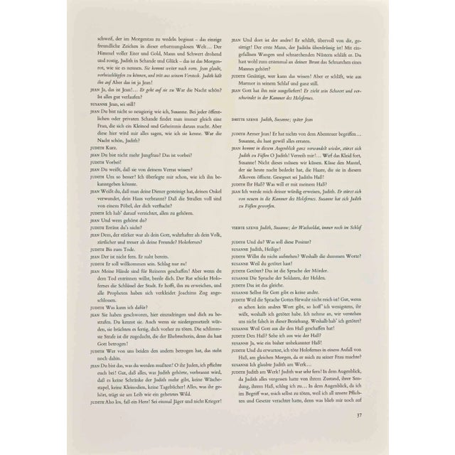 Judith is a lithograph on Arches paper realized by Dorothea Tanning in 1972. Belongs to the suite "Judith". Limited...