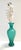 Postmodern Teal Polished Hand-Blown Murano Glass Vase by Vetrarti, 1990s For Sale - Image 3 of 11