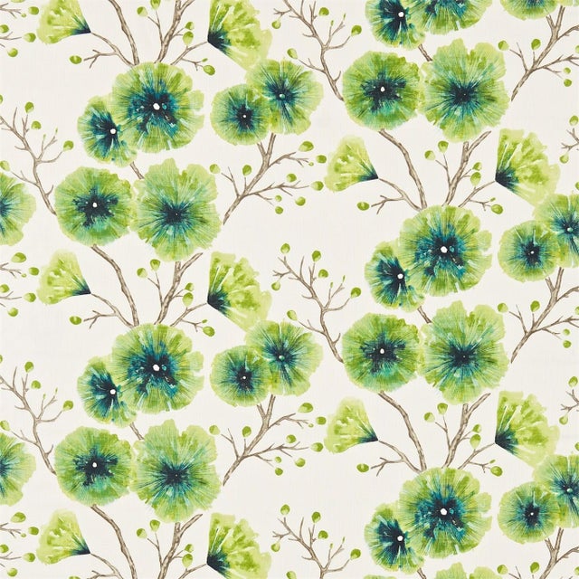 Harlequin Kabala Fabric in Gooseberry For Sale