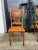 Mid 20th Century Set of Six Vintage Solid Oak Press Back Carved Dining Chairs For Sale - Image 4 of 11