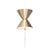 Aureole Floor Lamp in Brass and Powder Coated Steel by Moss Objects For Sale - Image 9 of 9