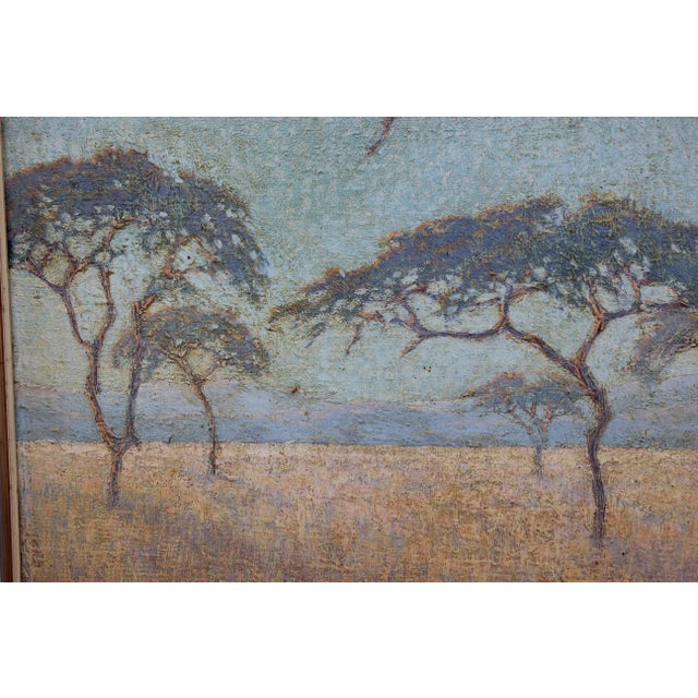 Traditional 1920s Naturalistic South African Landscape Oil Painting For Sale - Image 3 of 7
