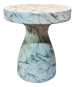 Coffee Table in Imitation Marble Resinated Ceramic