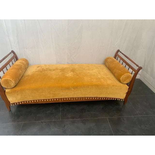 Cherry wood sofa from the middle of the 1900s.