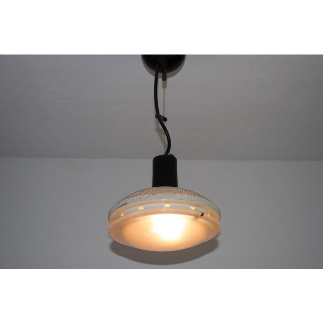 Italian White Pendant Lamp, 1970s For Sale - Image 9 of 10