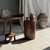 Stone Side Table in Brown Petrified Wood, 1980s For Sale - Image 7 of 18