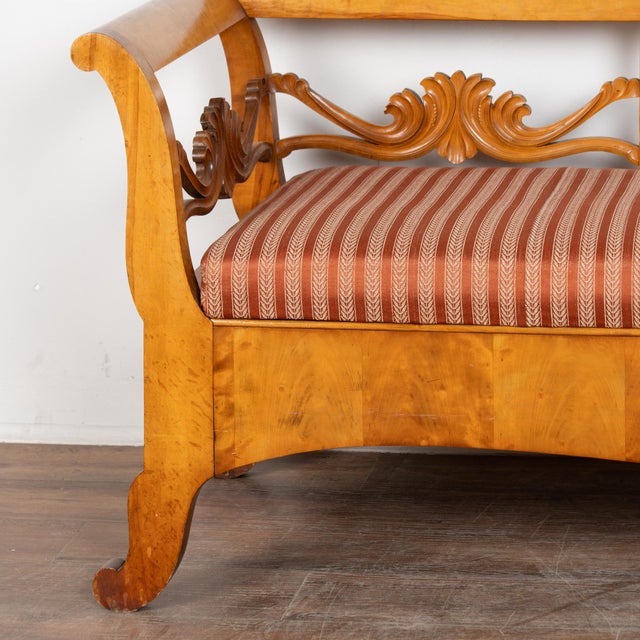 Early 19th Century 19th Century Swedish Karl Johan Birch Bench For Sale - Image 5 of 18