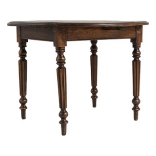 19th Century France Louis XVI Brown Wood Console Table For Sale