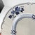 Oval Serving Platter Jane Model in Blue by Terre De Fer Kg from Lunéville, 1890 For Sale - Image 9 of 10