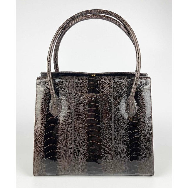 Contemporary Darby Scott Brown Lizard Thompson Tote For Sale - Image 3 of 7