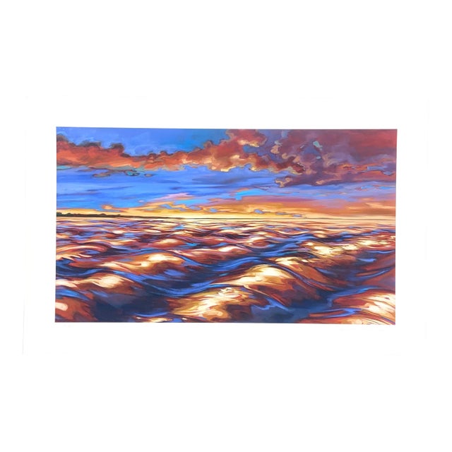 "Evening Tide", Abstract, Iris Giclee, Artist Elena Madden For Sale