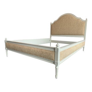 Hickory Chair Simone Upholstered Queen Bedframe For Sale