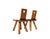 1970s Brutalist Swiss Wooden Chairs, 1970s, Set of 2 For Sale - Image 5 of 18