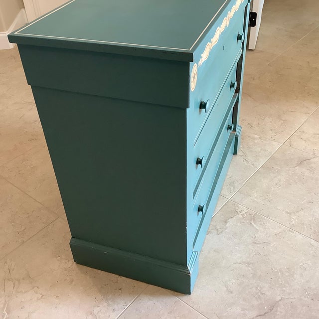 1930s Federal Style Folk Art 3 Drawer Dresser For Sale - Image 10 of 15