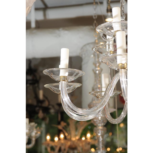 1960s 1960s 12-Light Venetian Glass Chandelier For Sale - Image 5 of 9