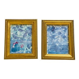 Contemporary Abstract Original Artwork Mariana Shulga - Set of 2 For Sale