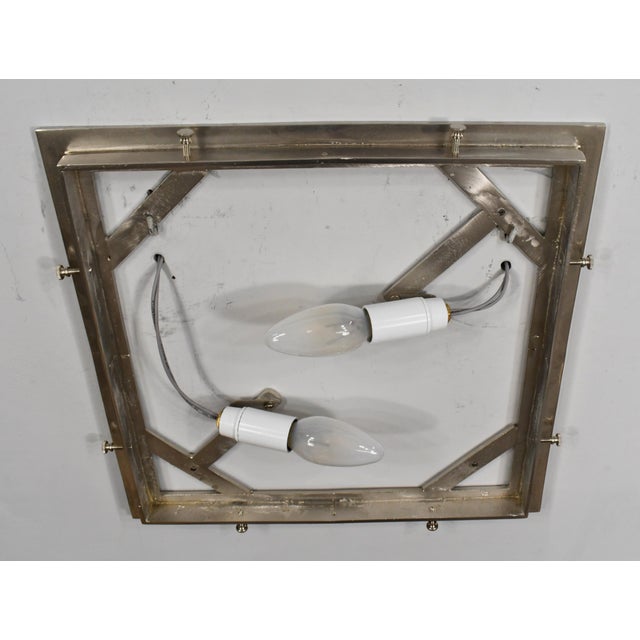 1930s Opalescent French Art Deco Flush Mount by Ranc Freres - France For Sale - Image 10 of 14