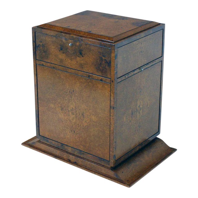 Rustic Birdseye or Tiger Maple Multifunctional Drop Front Cabinet For Sale