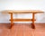 A gorgeous, extremely rare and super-stylish 1960s trestle refectory table by a top British Mid Century craftsman in...