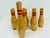 Mid-Century Modern Vintage Set of 9 Wooden Bowling Pins For Sale - Image 3 of 6