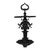British Embossed Figural & Floral Cast Iron Umbrella Stand, Signed, C1880 For Sale - Image 9 of 11