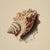 2020s Set of 4 - Shells Collection | Coastal Natural History Fine Art Prints For Sale - Image 5 of 6